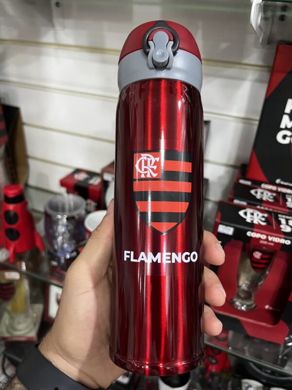 Garrafa Térmica Flamengo Inox 420ml